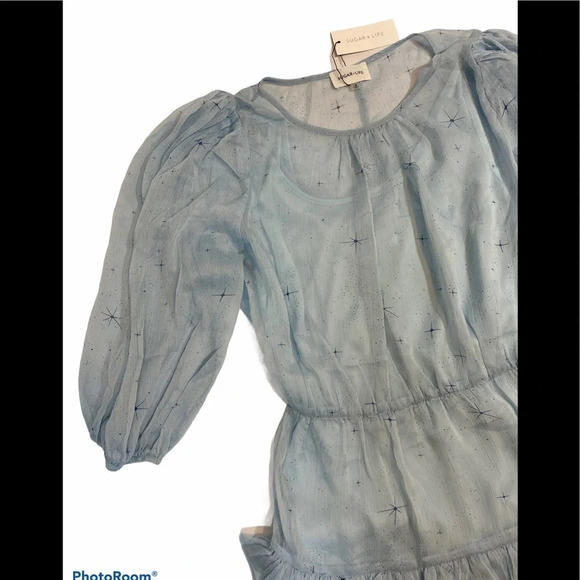 NWT Sugarlips Blue Dress Sz S - Picture 6 of 9